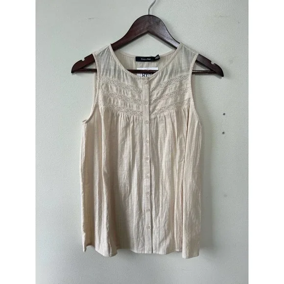 Front Lace Blouse - Doe and Rae - Size Large - Picture 5 of 7